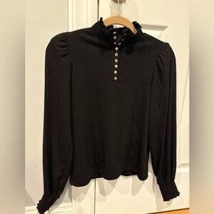 Design history Black Button-Up Women's Top